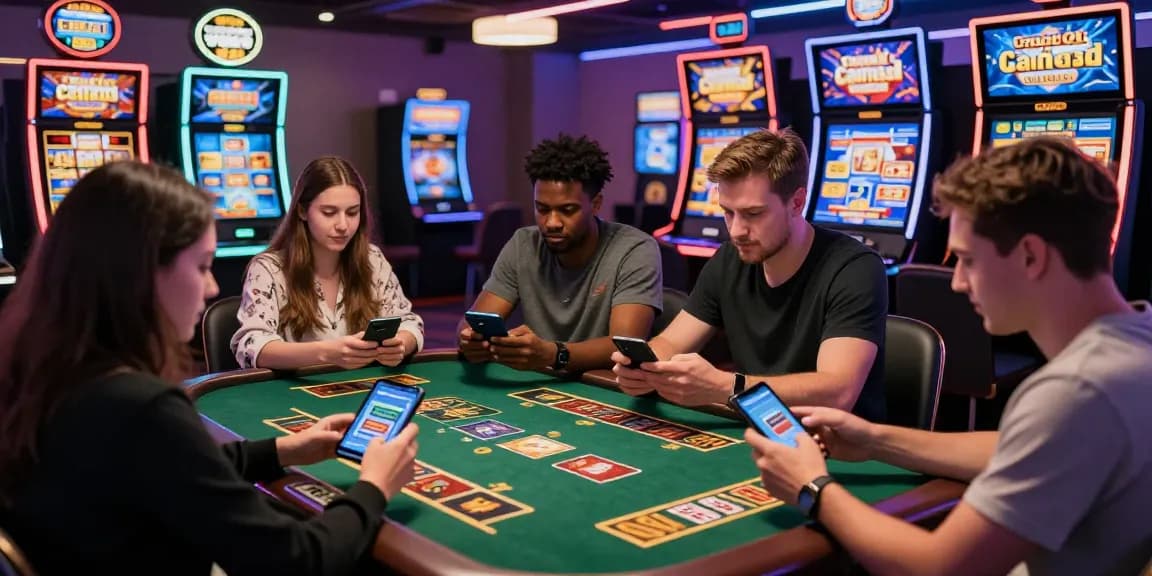 Players enjoying games at a credit card casino, showcasing the vibrant online gambling atmosphere at https://brcs.co.uk.