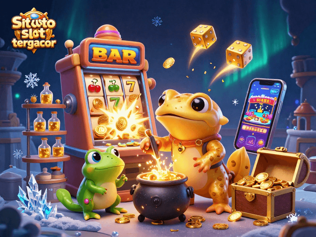 Experience the excitement of situs toto slot tergacor with a golden salamander alchemist turning metals into winning coins.