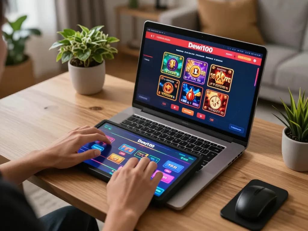 Suasana permainan online Dewi100 dengan pemain terlibat dalam strategi dan gameplay.