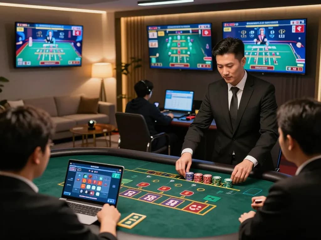 Experience the excitement of megaplus88 with players engaging on live dealer casino setups, strategy in action.