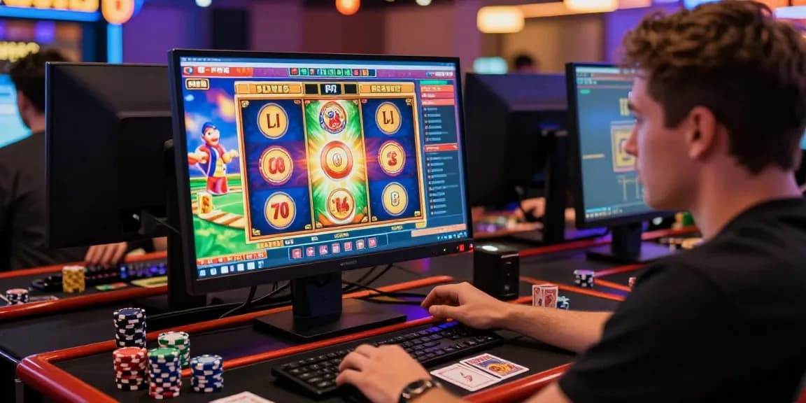 Exciting gameplay of bonus buy slots in an online casino atmosphere.