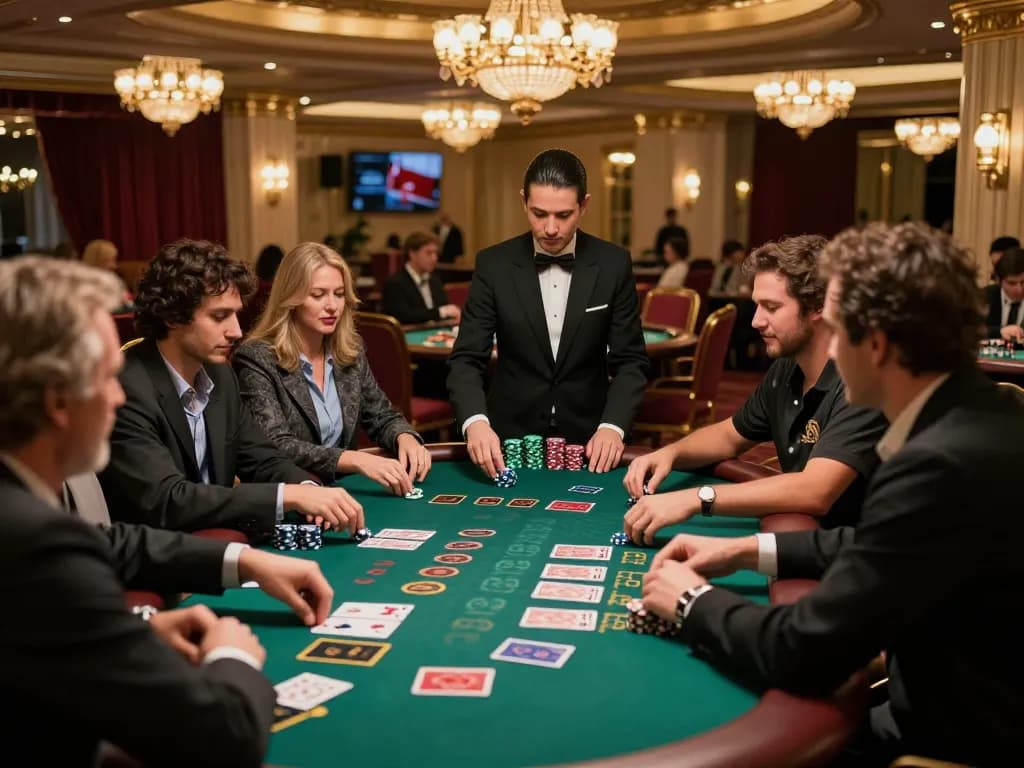Experience the thrill of blackjack at a luxurious casino, hoorayblog capturing the excitement and strategy.