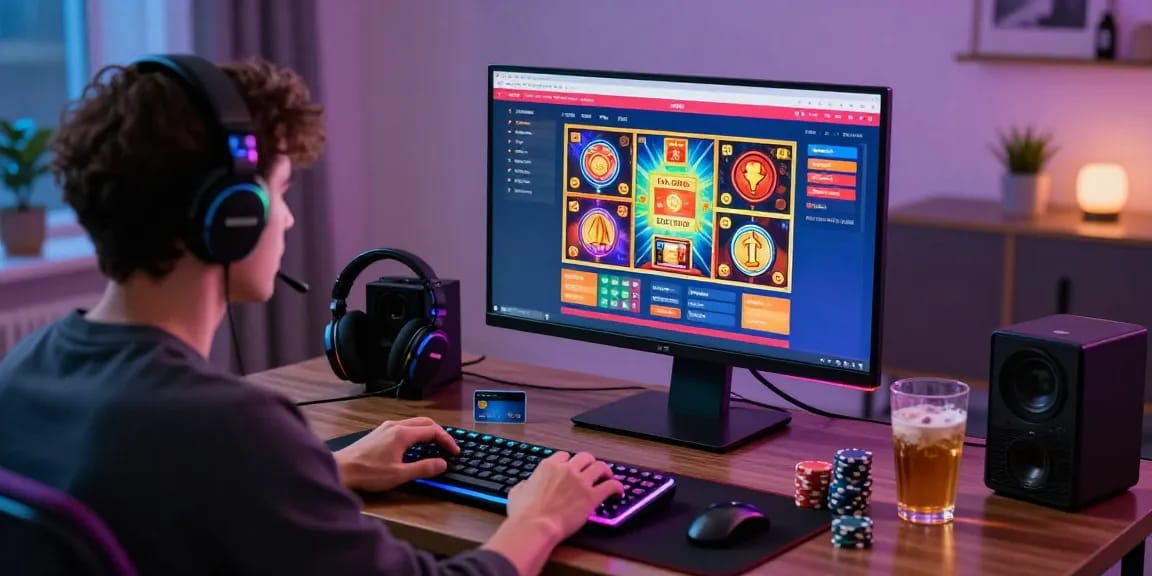 Exciting credit card casino experience with vibrant games and engaging atmosphere.