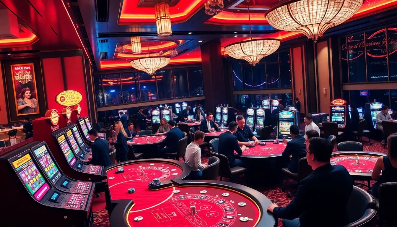 Experience the thrill of high-stakes gaming at RR 88's luxurious casino tables.