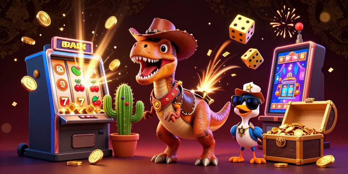 Experience thrilling wins at 88m with an exciting 3D casino scene featuring colorful jackpots and interactive games.