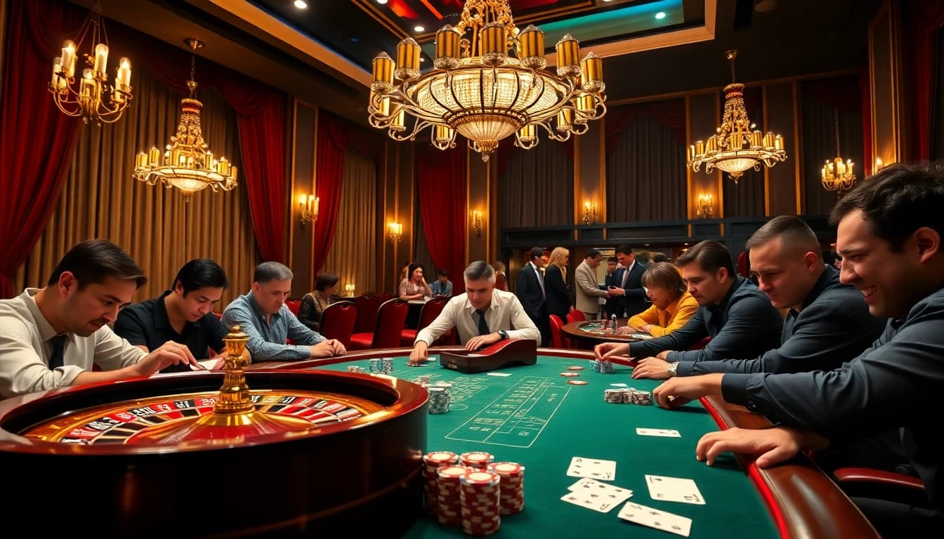 Engage in thrilling gameplay at https://urr88.com/ with vibrant poker tables and exciting casino scenes.
