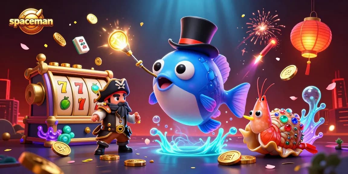 Experience thrilling gameplay in Spaceman, where a pirate shrimp and glowing anglerfish lead to big wins.