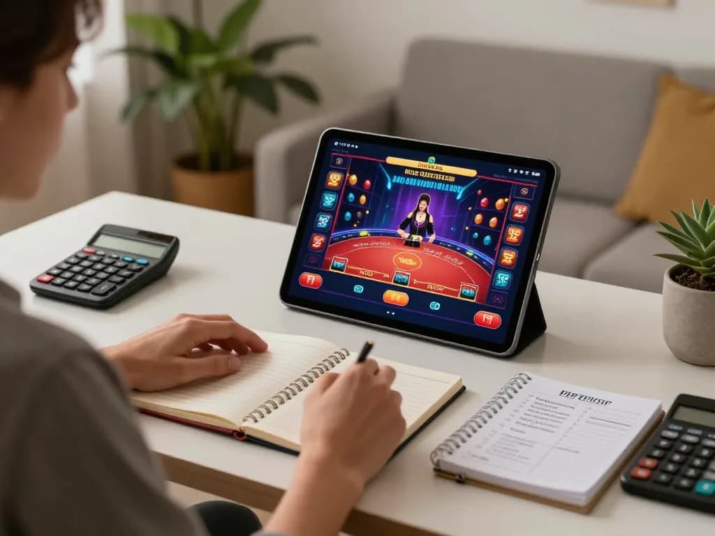 Experience solana gambling with an engaging online gaming setup featuring live dealer games and strategic notes.