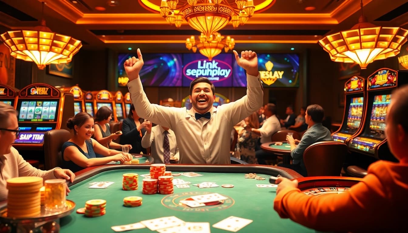 Celebrate a jackpot win while accessing link sepuhplay on an exciting casino interface.