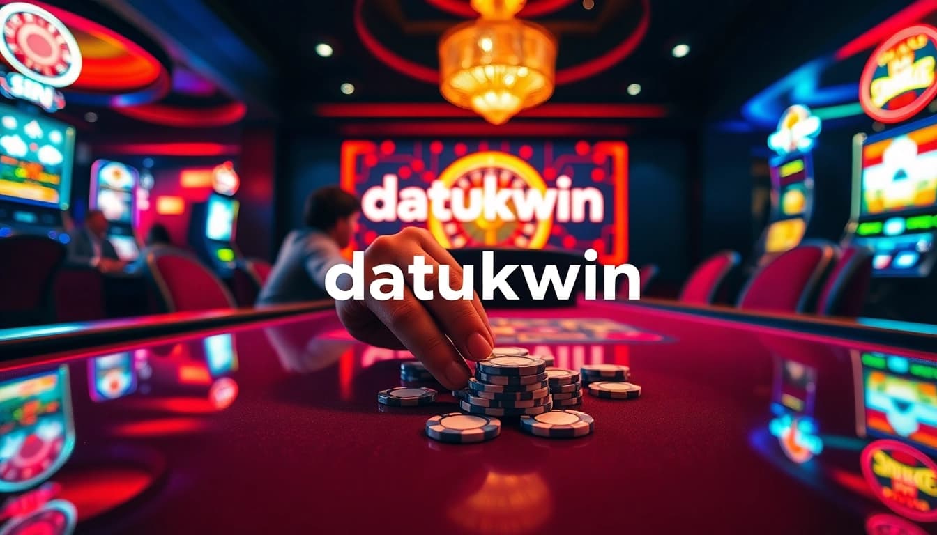 Rasakan sensasi kemenangan di kasino datukwin dengan chip poker dan meja permainan yang penuh warna.