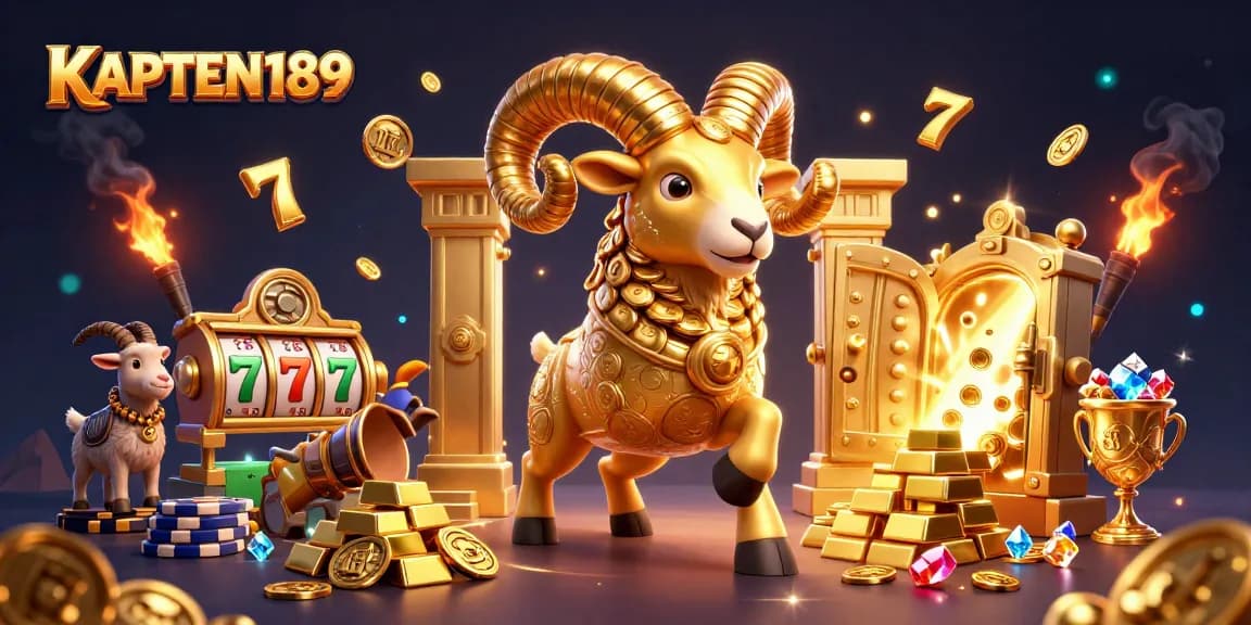 KAPTEN189 menawarkan pengalaman slot online tak terlupakan dengan ram emas berlari dan harta berkilau.