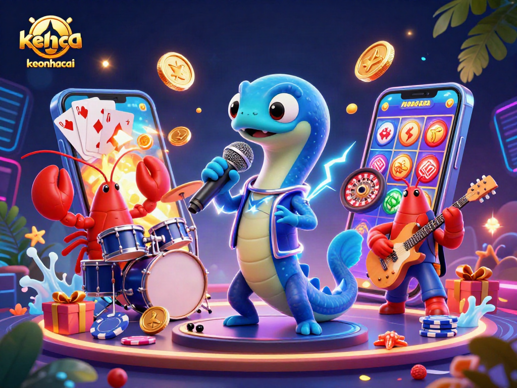 Experience the thrill of keonhacai in this vibrant underwater casino scene featuring dynamic characters and gaming elements.