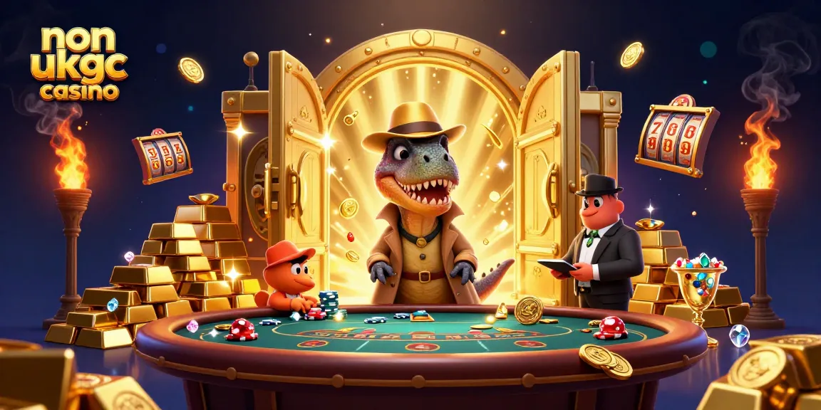 Experience the thrill of a non ukgc casino with cartoon characters in a vibrant blackjack scene