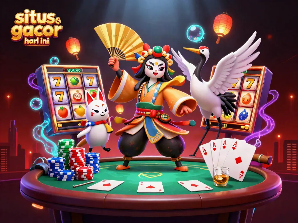 Aksi seru di situs slot gacor hari ini dengan karakter menarik dan simbol judi yang kaya, menambah keseruan permainan.