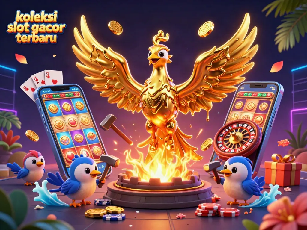 Mengungkap koleksi slot gacor terbaru dengan phoenix emas dan simbol jackpot berkilau.