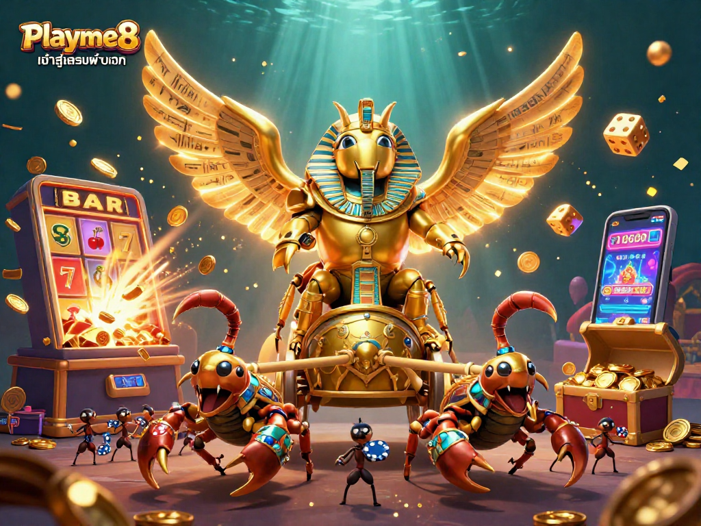 เล่น Playme8 เข้าสู่ระบบผ่านเว็บ กับภาพการ์ตูน 3D คาสิโนและแจ็คพอตที่น่าตื่นเต้น