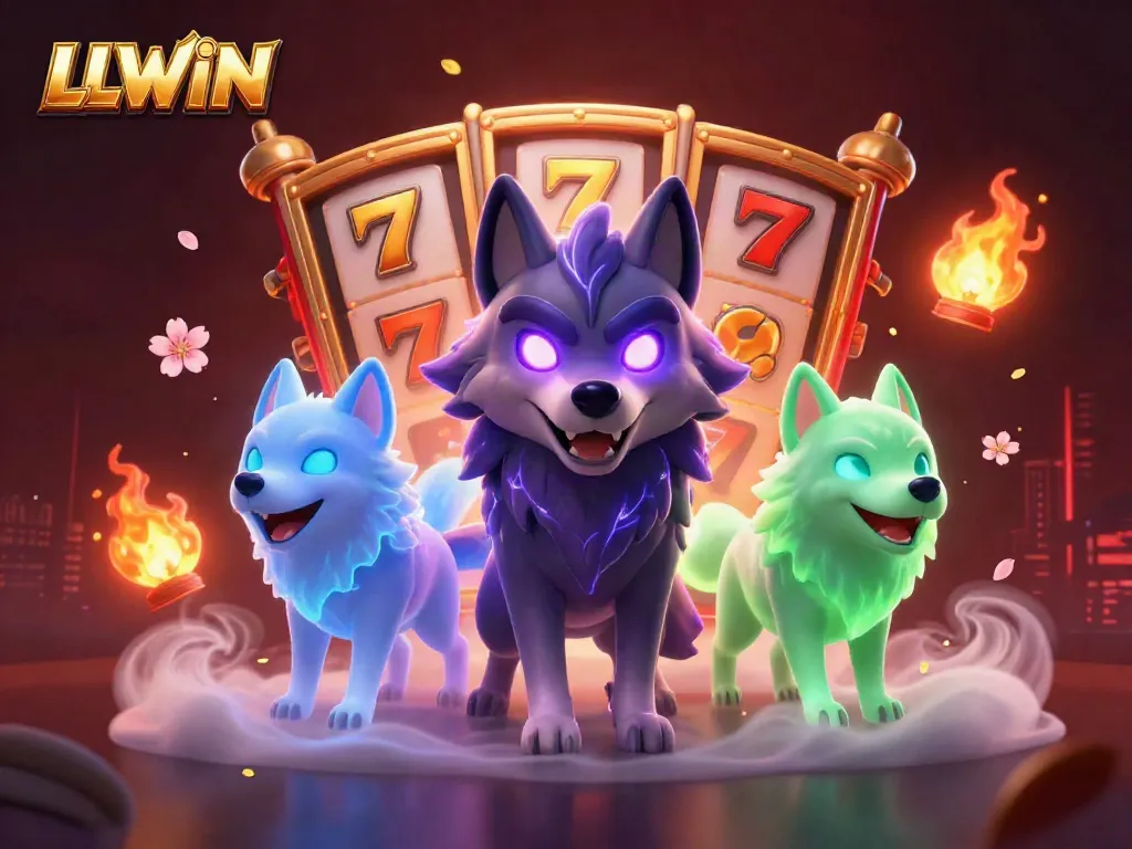 Experience thrilling gameplay at LLWIN with dynamic slot elements and mystical wolf characters.