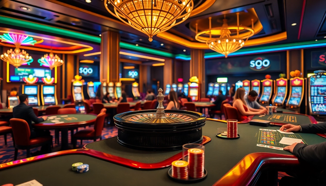 Experience the excitement of so do casino with vibrant gaming tables and roulette wheels.
