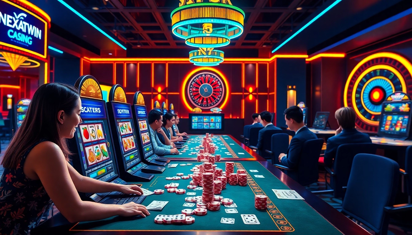 Experience NEKATWIN as players spin for scatters in an exhilarating online casino atmosphere.