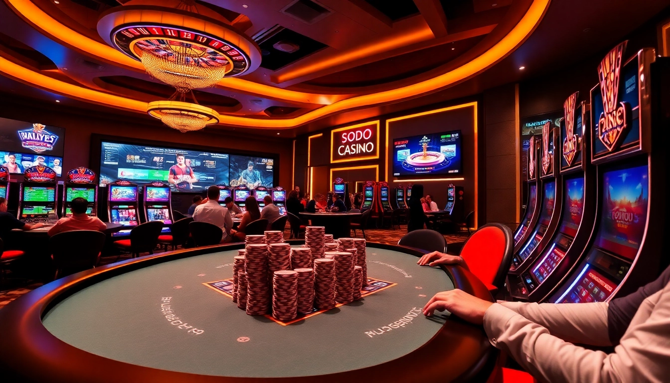 SODO CASINO 66 poker players enjoying strategic gameplay at a vibrant casino table.