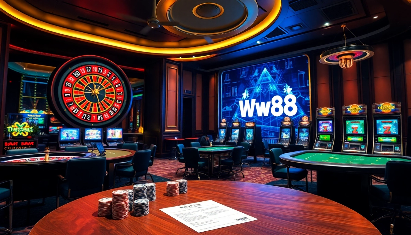 Experience the luxury of gaming at Trang chủ WW88 with an engaging casino atmosphere.