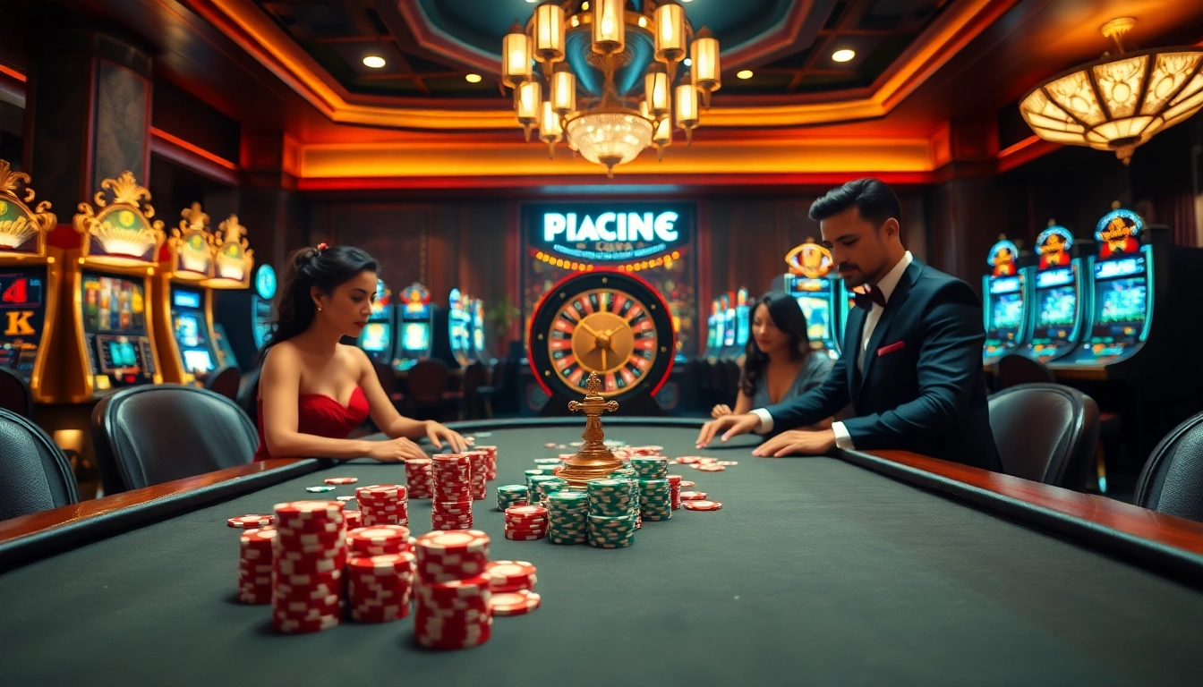 Experience thrilling gameplay at NHÀ CÁI 12BET with an engaging casino atmosphere featuring poker and roulette.
