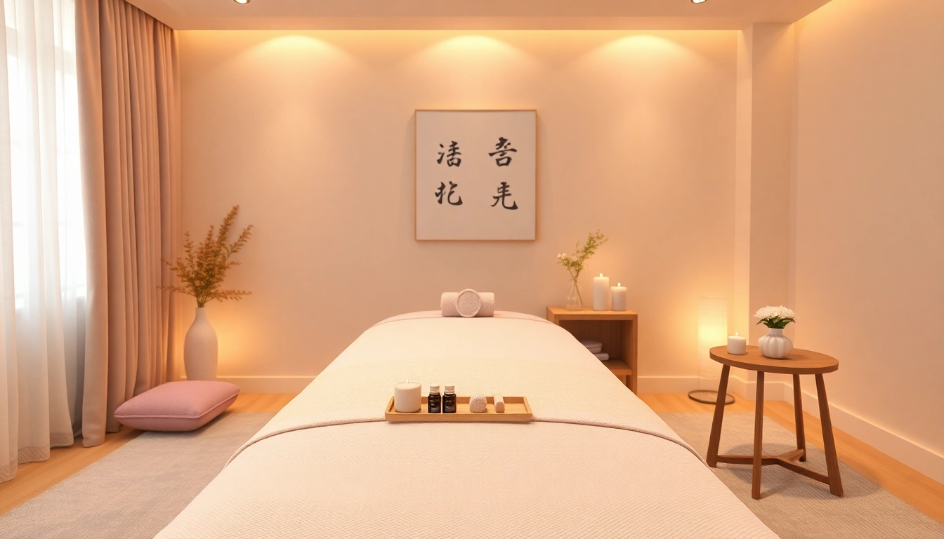 Experience soothing 평택출장마사지 in a serene home setting with professional massage accessories.