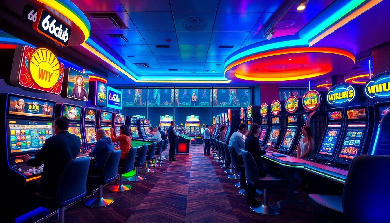 Experience the excitement of 66club with dynamic online gaming and vibrant casino atmosphere.
